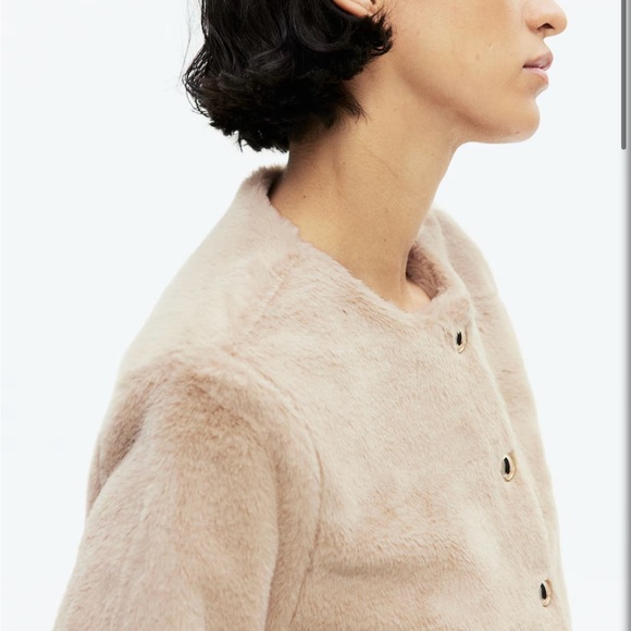 H&M TEDDY FLEECE CARDIGAN - Picture 3 of 9